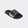 Badesandale ADIDAS SPORTSWEAR "SHOWER ADILETTE", Gr. 40,5, core schwarz, silber metallic, silber metallic, Synthetik, sportlich, Schuhe