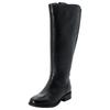 Weitschaftstiefel SHEEGO, Damen, Gr. 42, schwarz, Leder, Schuhe