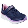 Sneaker SKECHERS "GO RUN ELEVATE 2.0", Kinder, Gr. 30, blau (navy), Textil, Lederimitat, kontrastfarbene Details, sportlich, Schuhe, Freizeitschuh mit Klettverschluss, Größenschablone zum Download