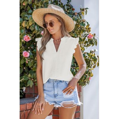 Dreamy Ruffles White Top