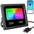 1 pz RGBW app LED proiettore Bluetooth luce intelligente per esterni 25w 110v 220v IP66 faretto cambia colore controllo di gruppo app