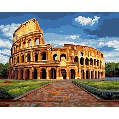 Malen nach Zahlen auf Leinwand Colosseum, 50 x 40 cm Image