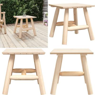 Beistelltisch 49x49x50 cm Massivholz Fichte - Holzmöbel - Wohnzimmertisch - Beistelltisch Image
