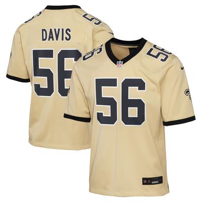 New Orleans Saints Nike Game Ausweichtrikot - Gold - Demario Davis - Jugendliche Image