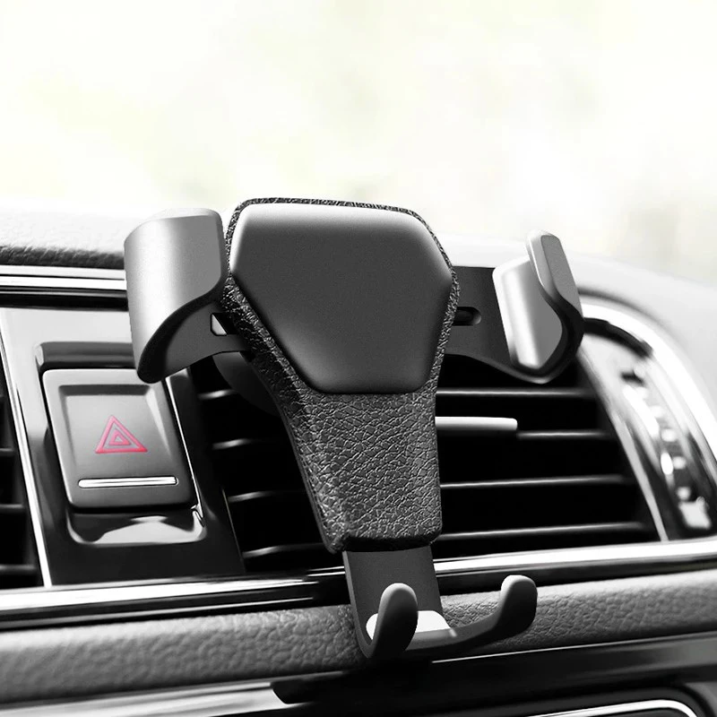 Support universel de voiture par gravité pour téléphone, Clip de ventilation, Support de cellule Mobile, Support GPS pour Smartphone, pour iPhone Xiaomi Samsung LG