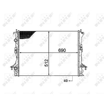 Nrf Kühler, Motorkühlung [Hersteller-Nr. 53820] für Renault Image
