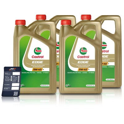 Castrol 20 L EDGE 5W-40 M + Ölwechsel-Anhänger [Hersteller-Nr. 15F710] Image