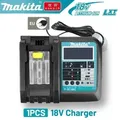 NUOVO Originale Per Makita 18V Trapano Caricabatteria 3A Li-Ion US/EU Caricatore per Makita 14.4V 18V BL1815 BL1860 BL1430 BL1450 LXT
