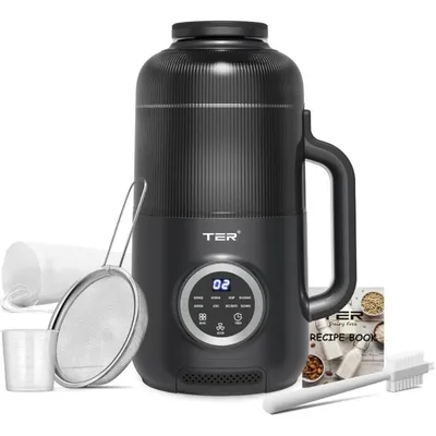 10-in-1 Multifunctional Nut Milk Maker 40oz Electric Blender Machine for Homemade Almond Oat Soy Juice Soup Soybean Milk Maker