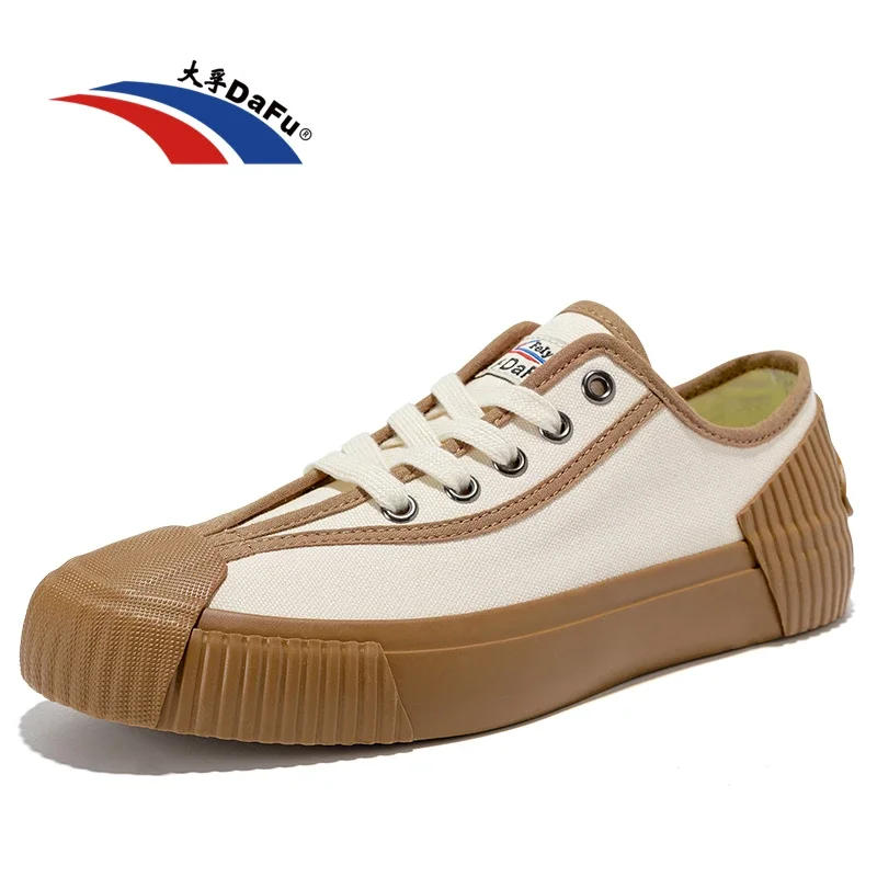 Dafu Schuhe Original Sneakers Klassische Schuhe Kampfsport Taichi Sneakers Beige Retro Schuhe