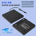 Lettori CD esterni Unità ottiche DVD USB 3.0 Tipo C Unità CD-RW protettiva sottile 2 in 1 Masterizzatore DVD-ROM per PC Laptop Desktop