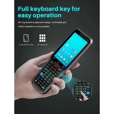 CHWEIDA 4 inch Full Keyboard Handheld Android PDA 1D 2D QR Code Barcode Scanner UHF RFID Reader Data Collector Terminal