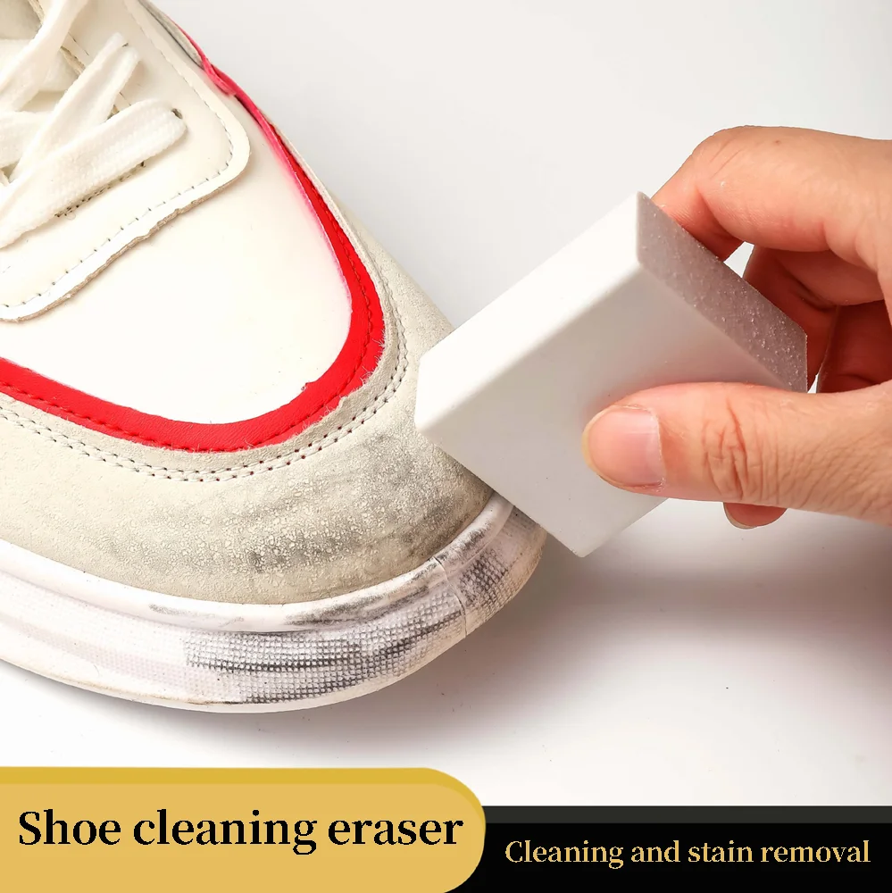 Schuhreinigungs-Radiergummi, kompakt, leicht, schnell zu entfernen, Flecken ohne Wasser, die Schuhbürste reinigt schnell und leicht zu tragen Image