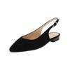 Ballerina PETER KAISER "Peter Kaiser Ballerinas Veloursleder", Damen, Gr. 37,5, schwarz, Veloursleder, elegant, Schuhe