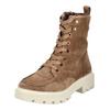 Schnürstiefelette ARA "Ara Stiefelette Veloursleder", Damen, Gr. 38, braun (braun, beige), Veloursleder, casual, Schuhe