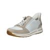 Sneaker ARA "Ara Sneaker Veloursleder", Damen, Gr. 38,5, weiß (weiß, beige), Veloursleder, casual, Schuhe