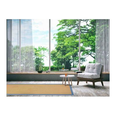 Sisalteppich CARPETFINE "Sisal , auch als Läufer erhältlich", blau, B:60cm H:5mm L:180cm, Sisal, Teppiche, mit farbiger Bordüre, Anti Rutsch Rückseite, viele Größen, Wohnzimmer Image
