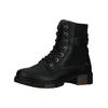 Schnürstiefelette MUSTANG SHOES "Mustang Shoes Stiefelette Lederimitat", Damen, Gr. 40, schwarz, Lederimitat, casual, Schuhe