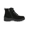 Schnürstiefelette CAPRICE "Caprice Stiefelette Leder", Damen, Gr. 39, schwarz (schwarz, schwarz), Leder, casual, Schuhe