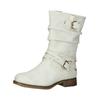 Stiefel MUSTANG SHOES "Mustang Shoes Stiefel Lederimitat", Damen, Gr. 41, grau (ice), Lederimitat, casual, Schuhe