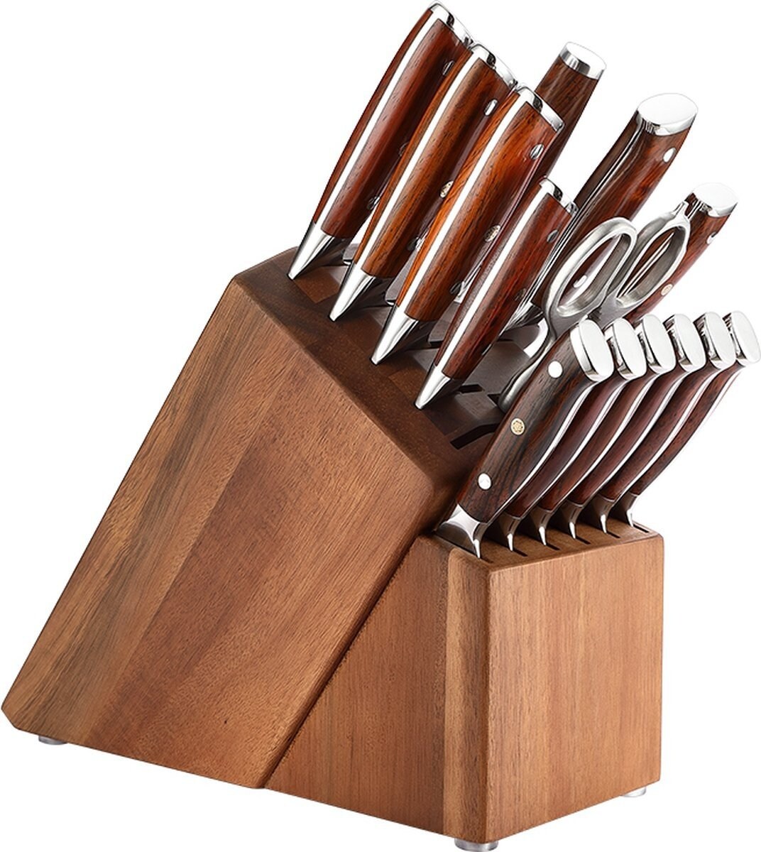 XinZuo - Damastmesser Set 15-teilig - B13R Yu series Image