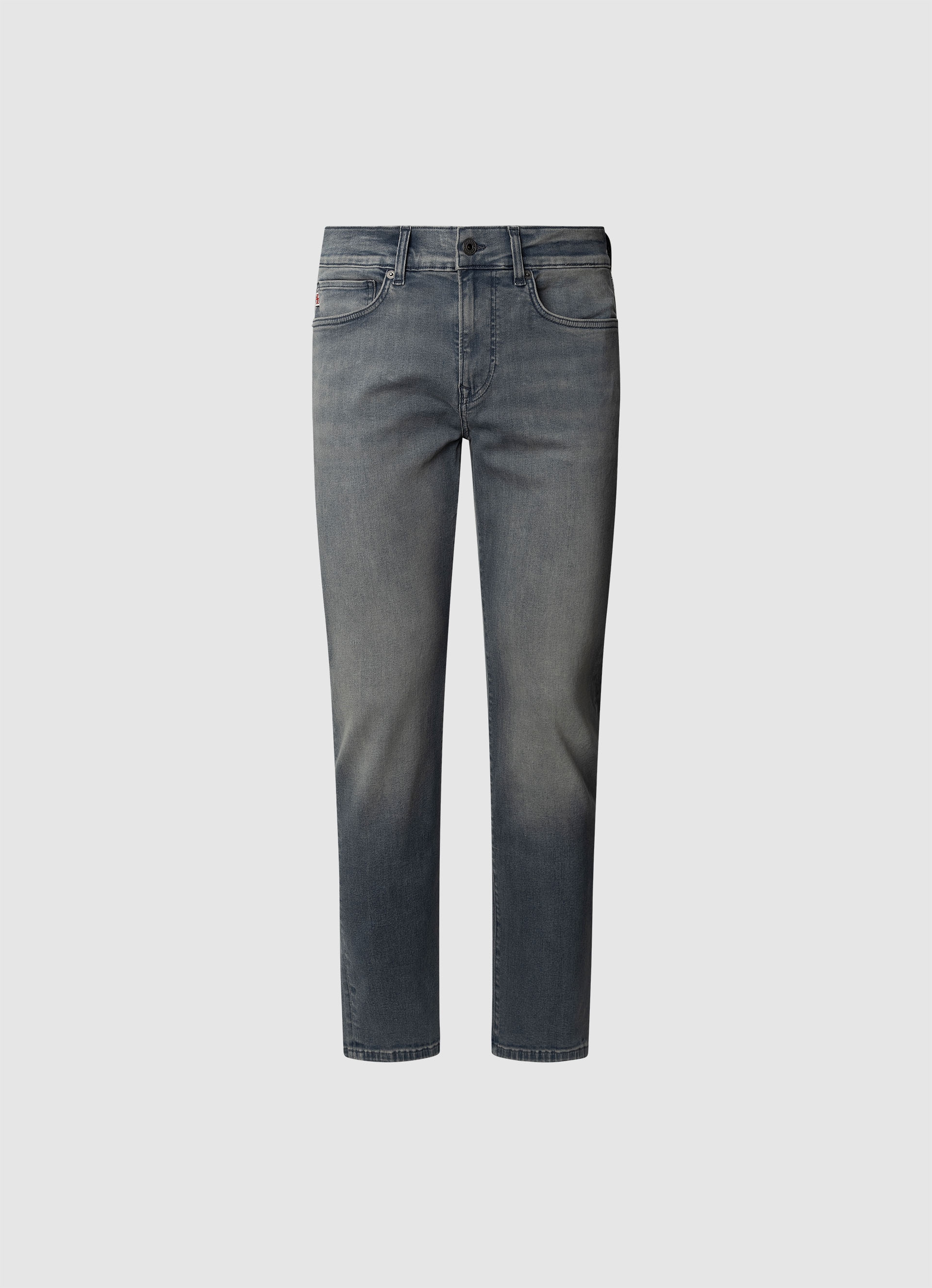 Slim-fit-Jeans PEPE JEANS "SLIM JEANS HATCH", Damen, Gr. 30, Länge 34, dirty schwarz used, Denim/Jeans, Obermaterial: 93% Baumwolle, 5% Polyester, 2% Elasthan, slim fit, Jeans Slim-fit-Jeans, mit Regular Waist