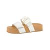 Pantolette PAUL GREEN "Paul Green Pantoletten Lederimitat", Damen, Gr. 39, silber (metallic silber), Lederimitat, casual, Schuhe