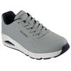 Sneaker SKECHERS "Uno - Stand on Air", Herren, Gr. 40, grün (oliv), Lederimitat, sportlich, Schuhe, Freizeitschuh, Halbschuh, Schnürschuh mit Air-Cooled Memory Foam, Topseller