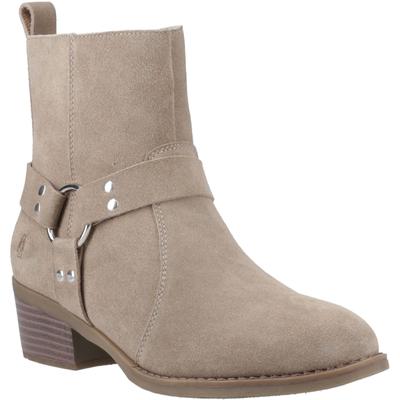 Hush Puppies Iria Damen Wildleder Stiefeletten mit Absatz in Taupe Image