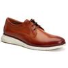 Base London Wing Leder Herren Derby Schuhe in verbranntem Tan