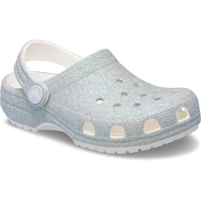 Crocs Classic Glitter Clog Thermoplastische Weiße Loafer Image