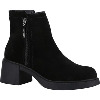 Hush Puppies Adele Damen Wildleder Schwarze Stiefeletten mit Absatz Image