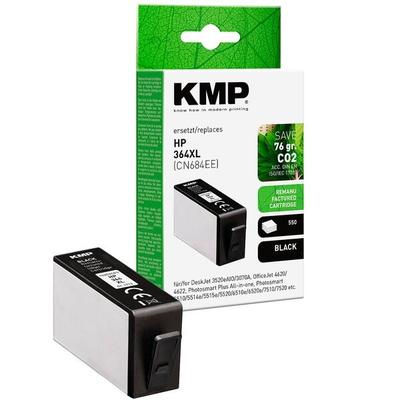 KMP Tintenpatrone ersetzt HP »CN684EE« HP 364XL schwarz schwarz Image