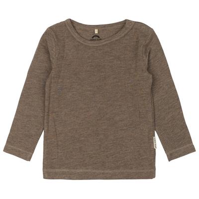Mikk-Line - Kid's Wool/Bamboo L/S Top - Merinoshirt Gr 98 braun Image
