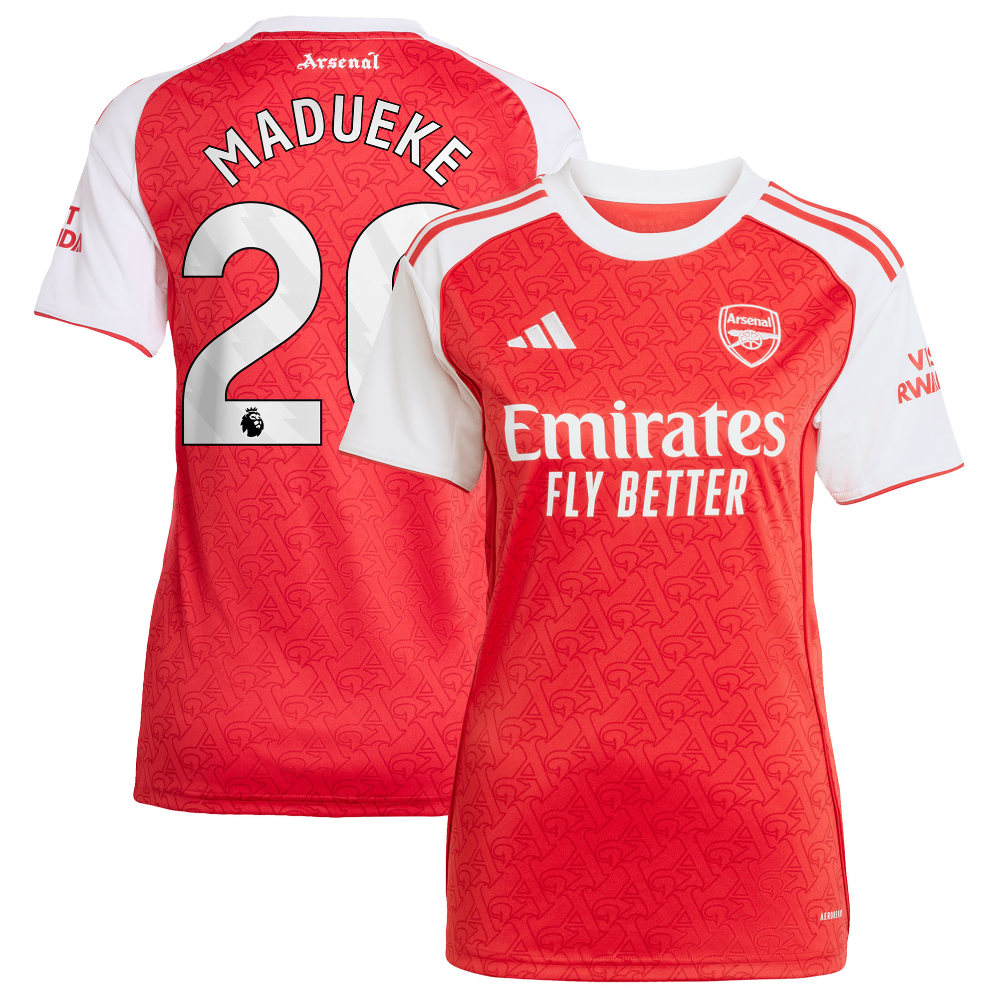 Maillot Domicile Arsenal adidas 2025-26 - Femme avec flocage Madueke 20