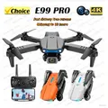 E99 K3 Pro Mini quadricottero RC pieghevole - Drone aereo con doppia fotocamera con 4K HD, modalità di mantenimento e luci a LED | Giocattolo telecomandato WIFI