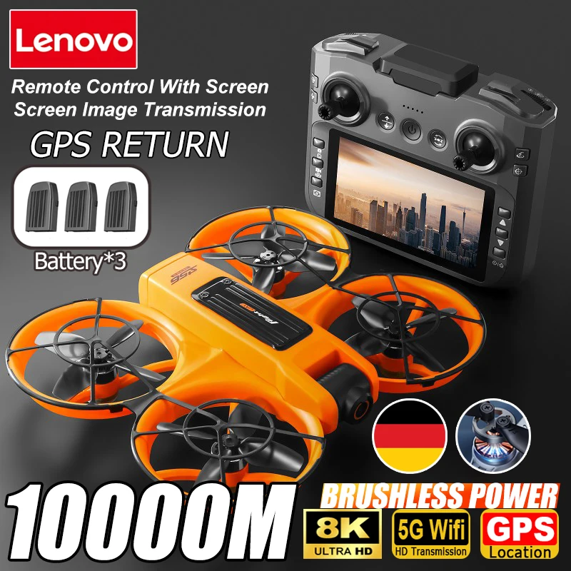 Lenovo S156 Drohne 8K Luftaufnahmen HD Weitwinkel Doppelkamera 5G WLAN Bürstenloser Motor Intelligente Hindernisvermeidung GPS-Rückkehrfunktion