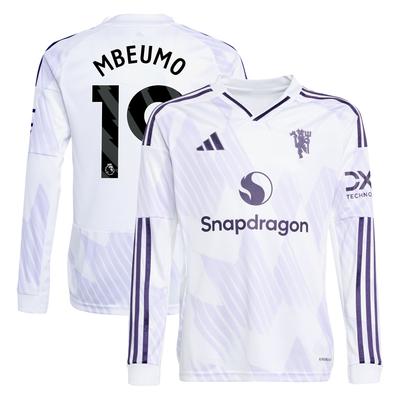 Manchester United adidas Auswärtstrikot 2025-26 – Kinder – Langarm mit Aufdruck Mbeumo 19 Image