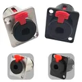 5/20 Pz 6.35mm Stereo Femmina Jack TRS 1/4 pollici Femmina Presa Connettore Montaggio A Pannello Telaio Microfono Chitarra Cavo Audio