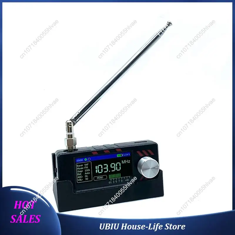 AMNVOLT ATS MINI PRO SI4732 DSP Vollband-Radiogehäuse 1,9" IPS-Bildschirm USB LSB SW MW FM AM VHF-Empfänger - Bestseller Image