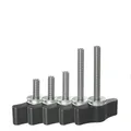 M4 M5 M6 M8 1/4 Vite a mano a forma di T Adattatore per vite filettata Viti di serraggio per fotocamera Manico in alluminio con testa da 10mm-40mm