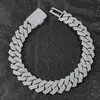 Große Größe 30 mm Hip Hop Schmuck Iced Out Miami Prong kubanische Kette Rapper Inlay 7 Reihen CZ kubanische Gliederkette Halskette für Männer