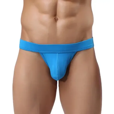 Sey Männer Briefs Unterwäsche Kurze Seemless Nylon Slip Dünne Atmungsaktive U Pouch Unterwäsche Hohe Gabel Slip Männlichen Höschen Unterhose Image