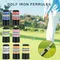 10Pcs MultiRing Golfs Iron Ferrules Striped Golfs Iron Ferrules Golfs Tapered Ferrules Golfs Accessory for Most Iron Sha