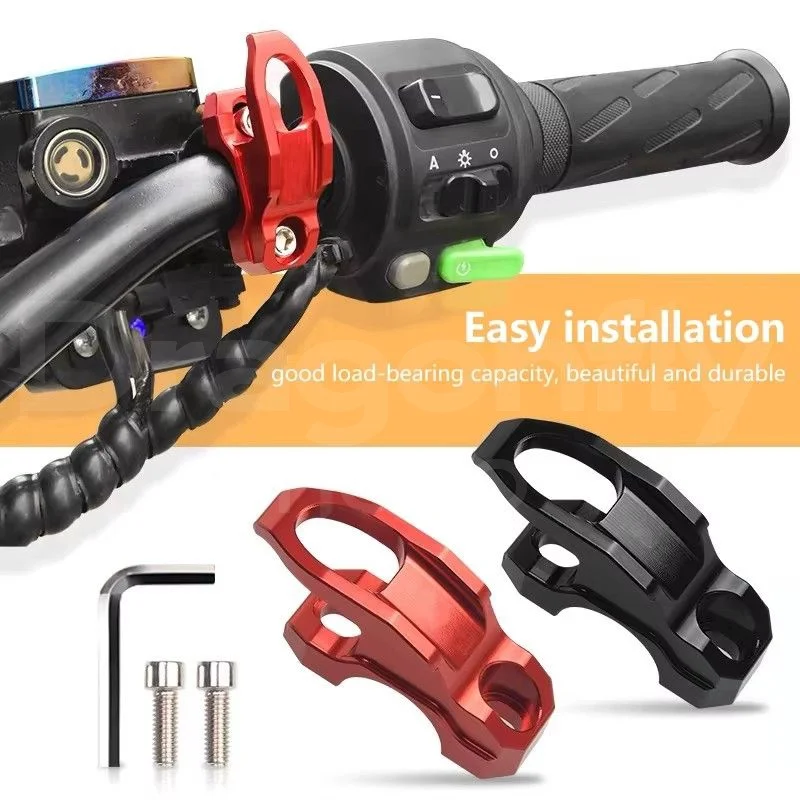 Universal Motorrad Gepäck Helm Haken Aluminium Halterung Motorrad Roller Halter Tasche Aufhänger Multi-funktionale Haken Zubehör Image