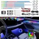 6/22 In1 Auto Acrilico LED Lampade Ambientali Luci Atmosfera Colorate Universali Auto Interni Neon Strip 64 RGB Illuminazione App di Controllo