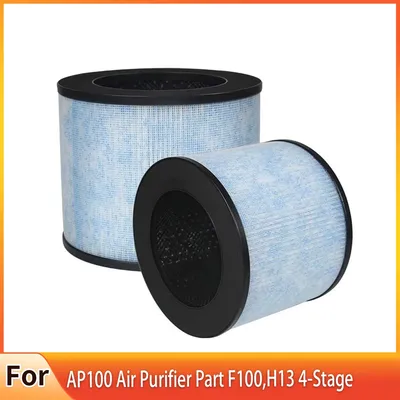 AP100 Replacement True HEPA Filter for Instant AP100 Air Purifier Part F100,H13 4-Stage Filtration Activated Carbon