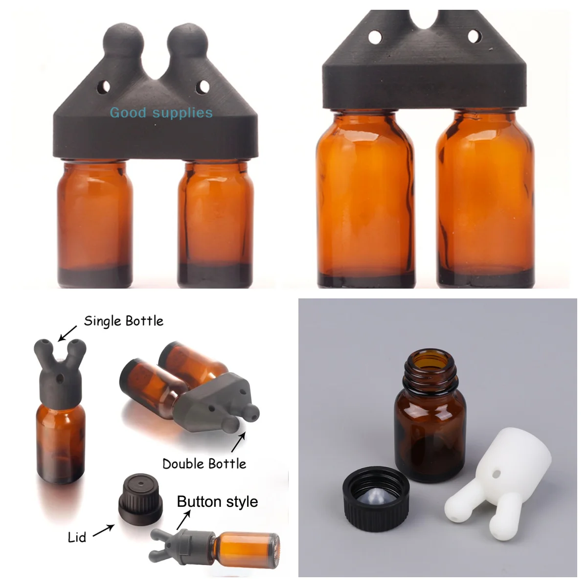 Auslaufsichere Aroma-Inhalatorflasche für ätherische Öle, Mini-Inhalator für ätherische Öle und Parfüm-Inhalator, Spenderflasche für ätherische Öle Image
