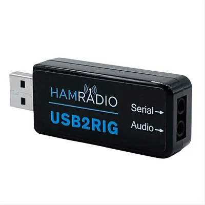 Usb Sound Card Connector USB2RIG Radio USB Sound Card Connector for KENWOOD, YAESU, ICOM Business Radio