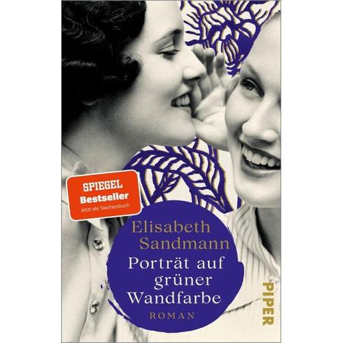 Porträt auf grüner Wandfarbe - Elisabeth Sandmann